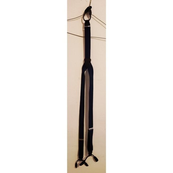 undefined Other - 'One Size Fits All' Men's Suspenders (Dark Blue)